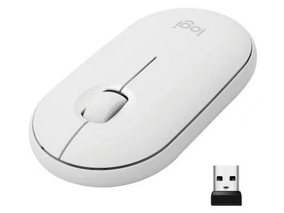 Logitech Bluetooth Optical Slim Mouse 910-006345 White Bluetooth Wireless - Image 1 of 2