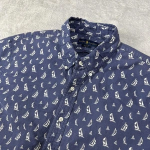 Ralph Lauren Hemd Herren 2XL Slim Fit Segelboot Coastal Preppy Maritim XXL AOP - Bild 1 von 12