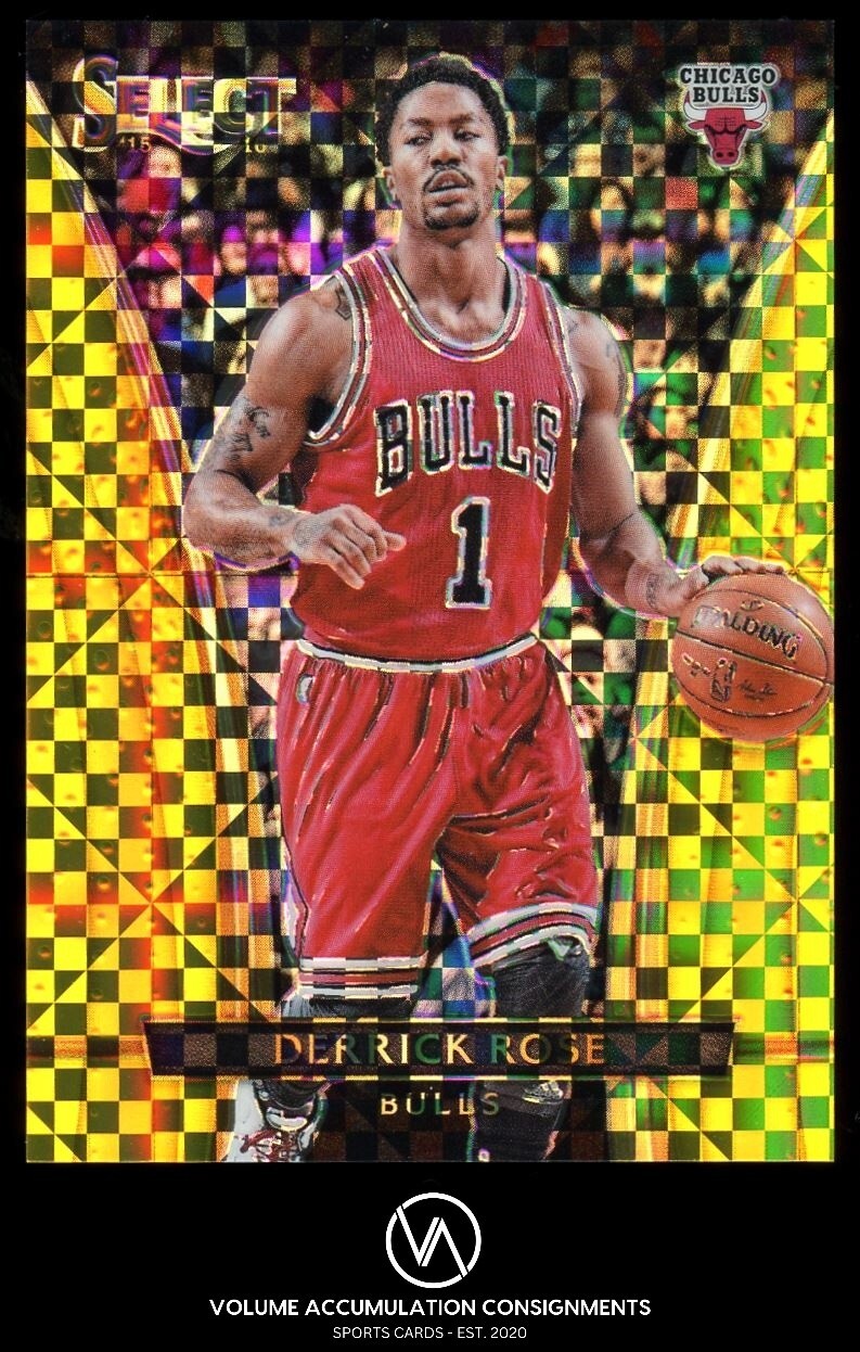 2015-16 Panini Select Courtside Gold Prizm #274 Derrick Rose /10