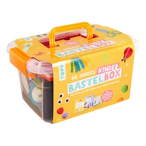 Topp Die große Kinderbastelbox inkl. 3 Bastelbücher zum downloaden 24x13x18cm - Bild 1 von 2