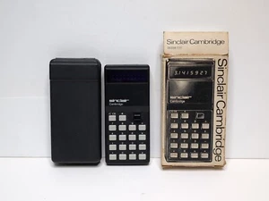Vintage Sinclair Cambridge Calculator w/ Case & Original Box Read Description  - Picture 1 of 22