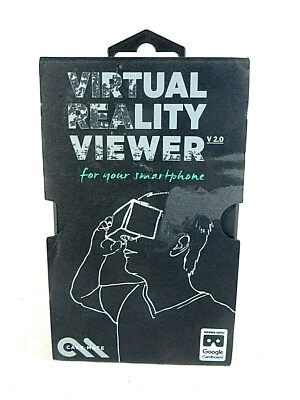 Smartphone visualizador de realidade virtual papelão preto - Imagem 1 de 4