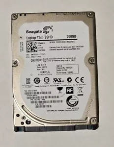 500GB laptop SSHD — Seagate ST500LM000 2.5" 5400RPM SATA III internal hard drive - Picture 1 of 3