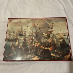 Jumbo 2000 piece jigsaw puzzle - THE BATTLE OF GIBRALTAR 1607 - NEW - Picture 1 of 3