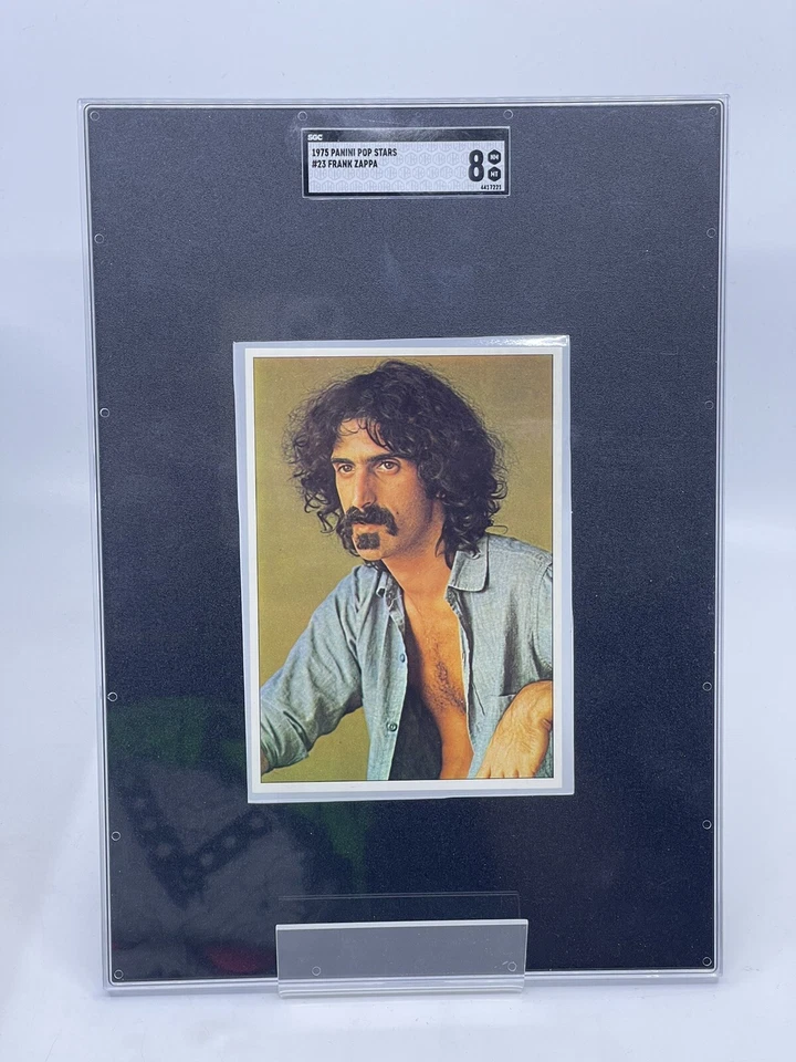 1975 Panini Pop Stars Frank Zappa #23 SGC 8 Vintage RARE - Image 1 of 2