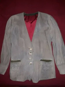 ZEILER Trachten - Hirschlederjacke , Damen, Gr. 40, aufwendig bestickt - Bild 1 von 5