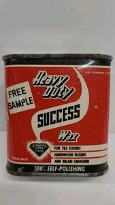 Vintage Heavy Duty Success Wax Tile Floors Promo Coin Bank Advertising -A9 - Picture 1 of 8