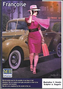 Master Box Elegante Años 1940 a 1950 Mujer Caminando, FRANCOISE en 1/24 067 B4 - Imagen 1 de 2