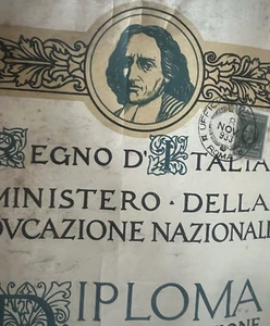 🔴 REGNO D'ITALIA diploma ABILITAZIONE INSEGNAMENTO originale 21 OTTOBRE 1933 - Imagen 1 de 9