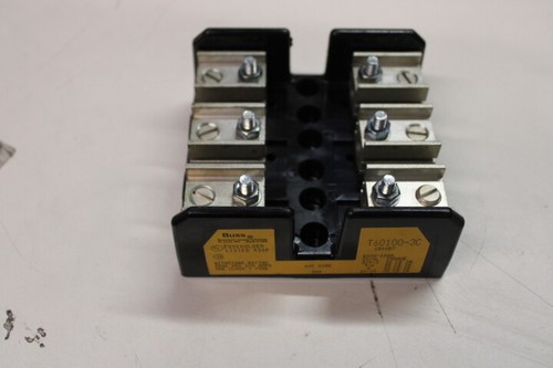 Porte-fusible Buss T60100-3C 600V 100A Avec Fusible JJS-100 - Idéal Pour Installation électrique Industrielle