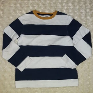 Gymboree 2015 Hometown Hero Navy Blue White Striped Long Sleeve Shirt Boys Sz 8  - Picture 1 of 4