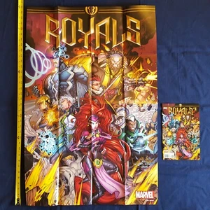 Libro Marvel Comics Royals #1 CVR + póster de 24"x36". Firmado por el artista Jonboy Meyers - Imagen 1 de 12