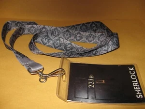 New SHERLOCK HOLMES LANYARD 3/8"Wide  19 3/4" Long plus Badge Holder - Picture 1 of 5