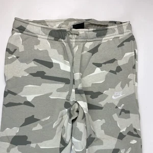Nike Joggers Sweatpants Desert Green Tan Sportswear Club Mens Camo Sz Large - Picture 1 of 11
