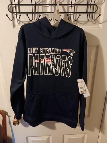 VETEMENTS Felpa con cappuccio pullover ragazzo XL extra large 14 16 New England Patriots nuova con etichetta