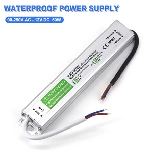 AC 240 V zu DC 12 V 50 W IP67 wasserdicht Trafo Netzteil LED Licht Treiber - Bild 1 von 8