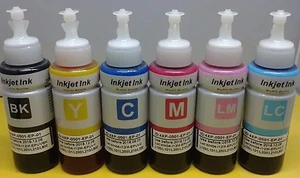 100ML x 6 Bulk Refill Ink for Epson Compatible L800 L801 L805 L810 T6731 *100ML*