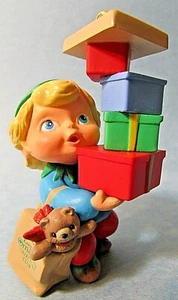 Hallmark Ornament 1990 ARMFUL OF JOY elf - Picture 1 of 11
