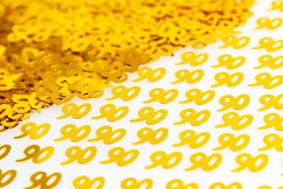 5X 90º Confeti Dorado Mesa Brillo Dispersos Aniversario Cumpleaños Fiesta Decoración Foto 1 de 4