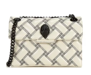 NWT Kurt Geiger London Leather Mini Kensington Contrast Stitch Quilted Crossbody - Picture 1 of 4