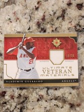 2005 Ultimate Collection Ultimate Veteran Materials /20 Vladimir Guerrero #UV-VG
