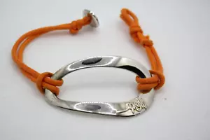 IPPOLITA 925 STERLING SILVER ORANGE CORD BRACELET - Picture 1 of 7