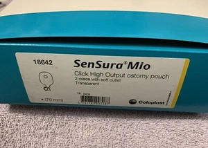 Coloplast 18642 SenSura Mio Click 2 Stück Hochleistungsbeutel 70 mm Flansch Ablaufdatum 2027 - Bild 1 von 2