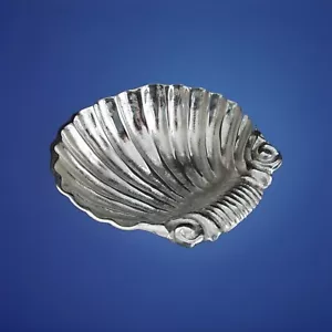 Seashell Keepsake Candy Coastal Beach Decor Aluminum Dish Bowl - Picture 1 of 6