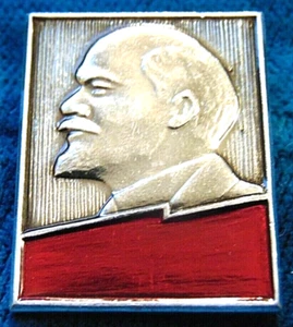 Spilla distintivo metallo alta URSS Russia sovietica LENIN 1 1/4" - Foto 1 di 2