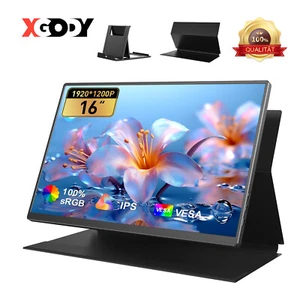 16 Zoll Tragbarer Monitor IPS Portable Monitro 1920x1200P 16:10 Bildschirm VESA - Bild 1 von 13