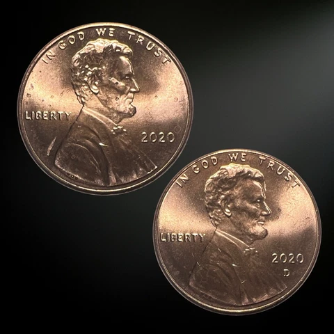 2020 P D  - Lincoln Shield Cent - Brilliant Uncirculated (BU) from Bank Rolls Cover