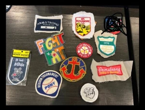 Vintage Canvas Patches (Longboard, Triton College) Choose1 - Picture 1 of 5