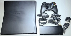 Microsoft XBOX 360 Matte Black Slim S 250GB System console G cnd tested 3/1/12 - Picture 1 of 4