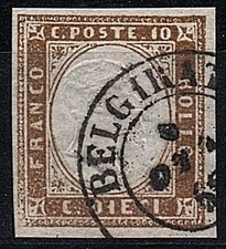 1857 ASI Sardegna 10c Bistro oliva 14D Belgirate 9 punti