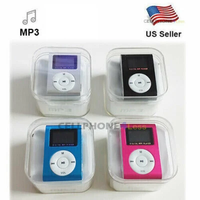 MP3 Music Player With Digital LCD Screen Mini Clip Support 32GB MicroSD - Image 1 of 4