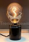 Ikea MARKFROST Table Lamp Base Modern Natural Heavy Marble Black 4" x 3" NO Bulb