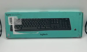 Logitech K270 Kabellose Tastatur für Windows, 2,4 GHz Kabellos, Full-Size, # Pad - Bild 1 von 1
