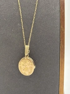Stunning Georg Jensen 9ct Gold Photo Locket Pendant Necklace. Vintage Condition - Picture 1 of 10