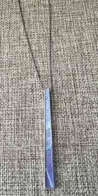 Collar Largo Kendra Scott Baleigh Tono Plata Ópalo Lila Foto 1 de 4