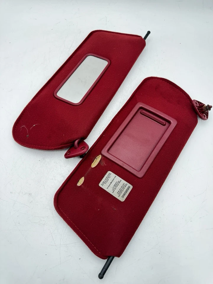 1993 Plymouth Acclaim Pair Of Sunvisors Sun Visors OEM Red/Maroon Foto 1 de 4