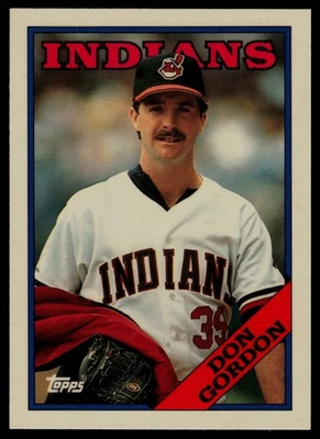 1988 Topps Tiffany #144 Don Gordon RC Cleveland Indians - Image 1 of 2