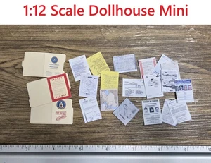 1/12 Scale Miniature Dollhouse Top Secret Paperwork, Classified CIA Top Secret - Picture 1 of 10
