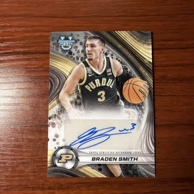 Braden Smith Base 签名 | 2024-25 Bowman U 最佳篮球普渡 RC — 第 1/2 张图片