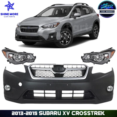 Front Bumper Cover & Grille Assembly Kit For 2013-2015 Subaru XV Crosstrek Foto 1 de 4