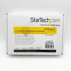 Startech 2 Port USB to RS232/ 422/ 485 Serial Adapter W COM ICUSB2324852 - Picture 1 of 2