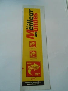 Publicté Ad 1999 Radio Scoop Lyon 92 FM le meilleur des ondes - Foto 1 di 1