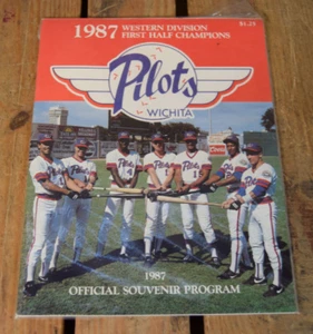 1987 Wichita Pilots Game Official Souvenir Program Western Division First Half - Bild 1 von 5