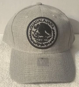 GUADALAJARA MEXICO MEXICAN CITY EAGLE BASEBALL CAP ( LIGHT GREY ) - Picture 1 of 2