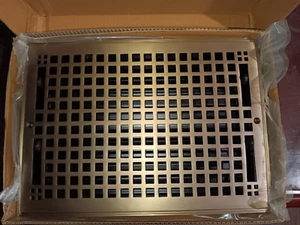 Registro de pared de latón Signature Hardware Mission 12"x8" latón antiguo - Imagen 1 de 1