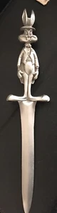 Large Pewter BUGS BUNNY Looney Tunes Rabbit Silver Metal Figurine Letter Opener - Picture 1 of 3